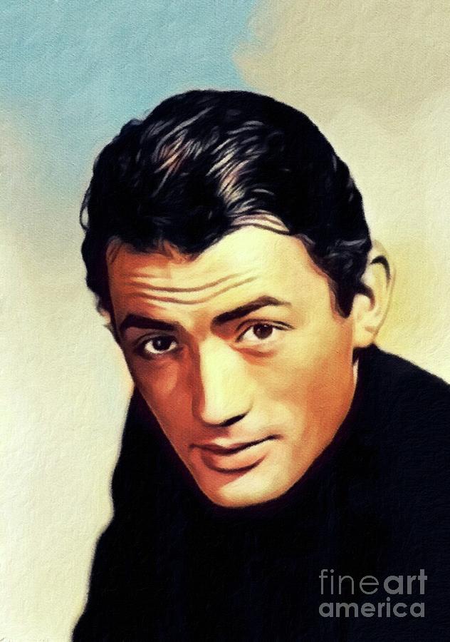 Gregory Peck, Vintage Actor Painting by Esoterica Art Agency - Pixels