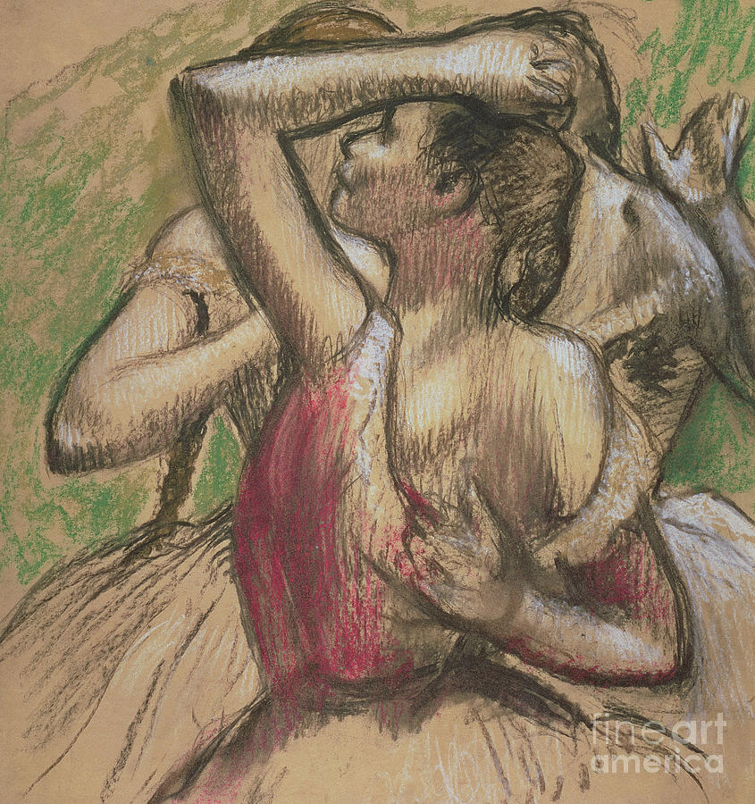 Group of Dancers Pastel by Edgar Degas