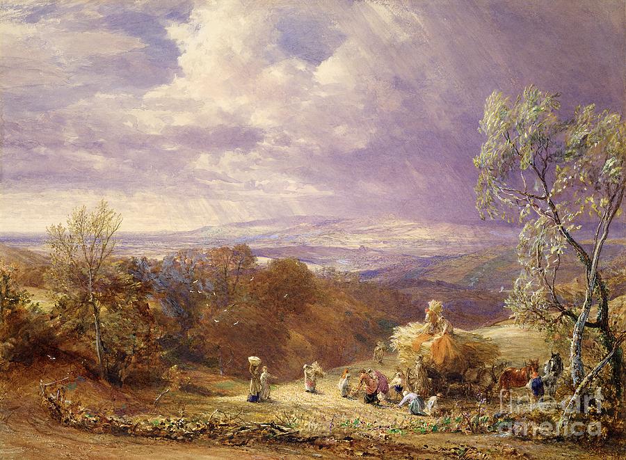 Harvesting Painting by Samuel Palmer