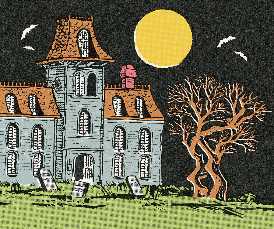 Architecture Drawing - Haunted house #3 by CSA Images
