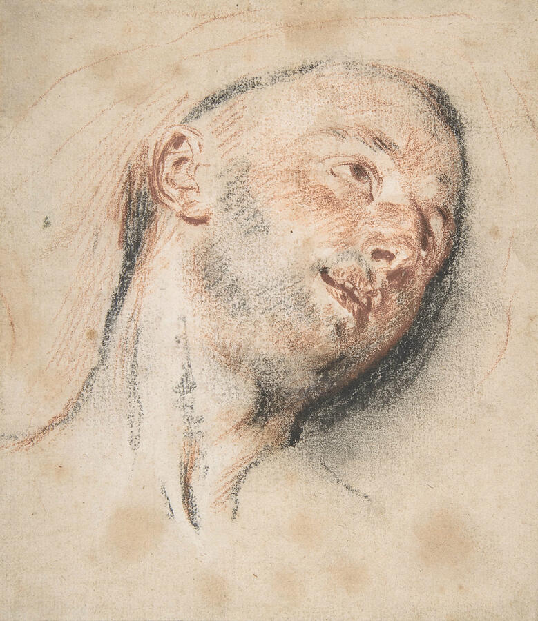 Head of a Man by Antoine Watteau Head of a Man by Antoine Watteau