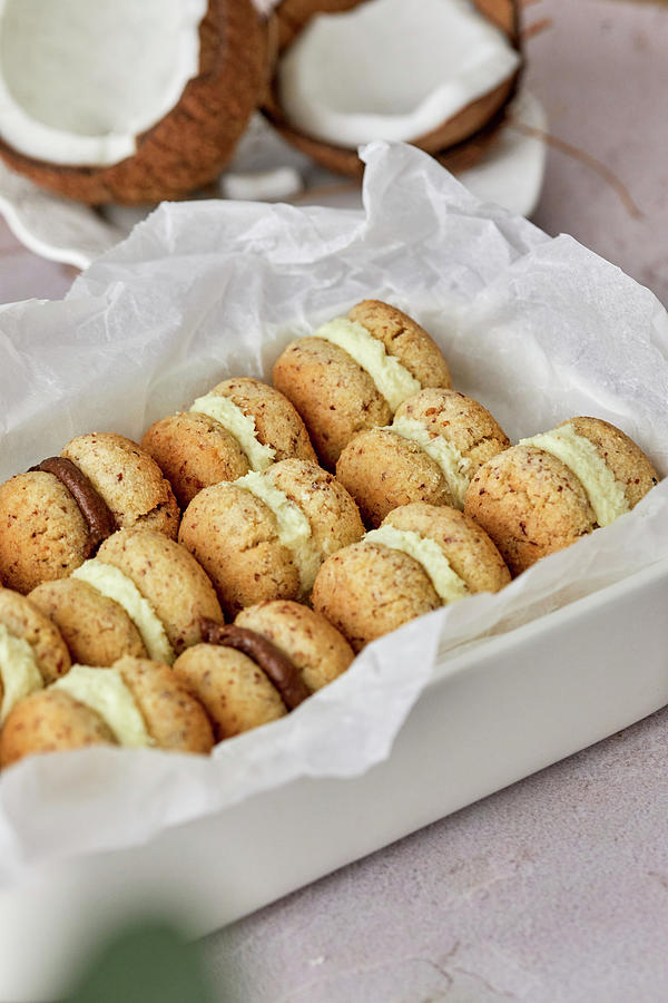 Healthy Low Carb Biscuits Made From Coconut And Almond Flour #3 Photograph by Natasa Dangubic