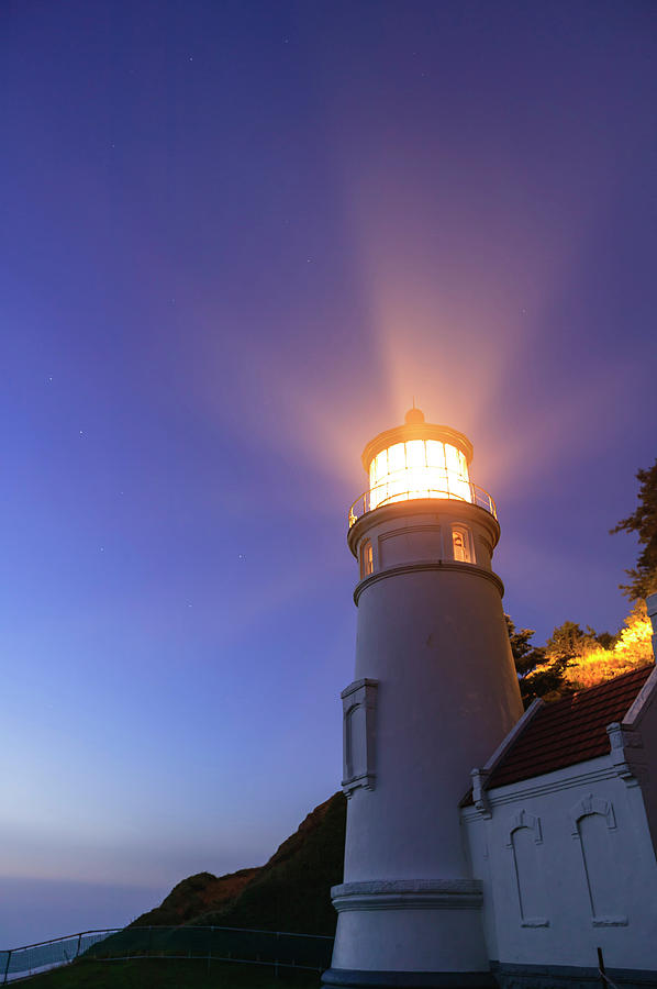 Sunset Photograph - Heceta Head Lighthouse, Devils Elbow #3 by Stuart Westmorland