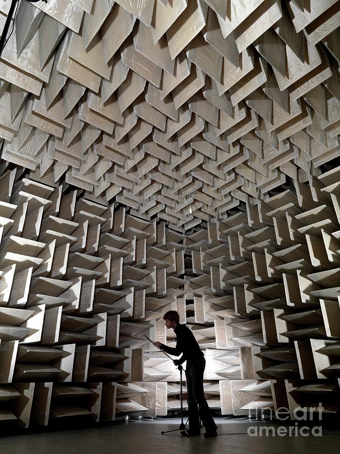 London Photograph - Hemi-anechoic Chamber Experiment #3 by Andrew Brookes, National Physical Laboratory/science Photo Library