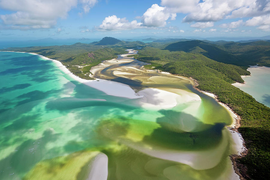Hill Inlet, Whitsunday Islands Photograph by Peter Adams