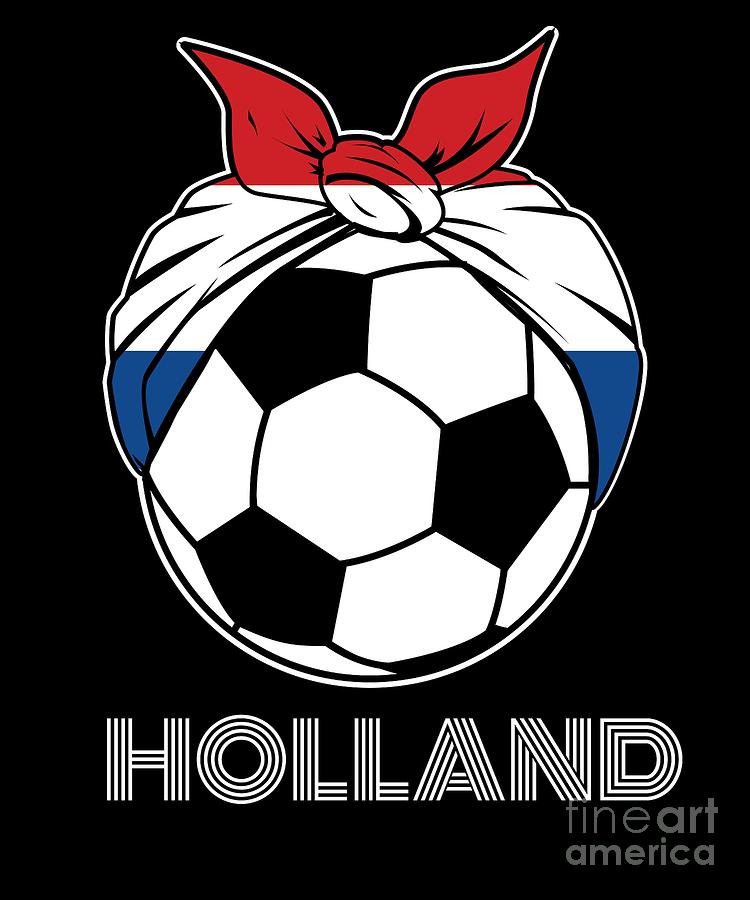 Holland Womens Soccer Kit France 2019 Girls Football Fans Futbol Supporters Coaches and International Players #2 Digital Art by Martin Hicks