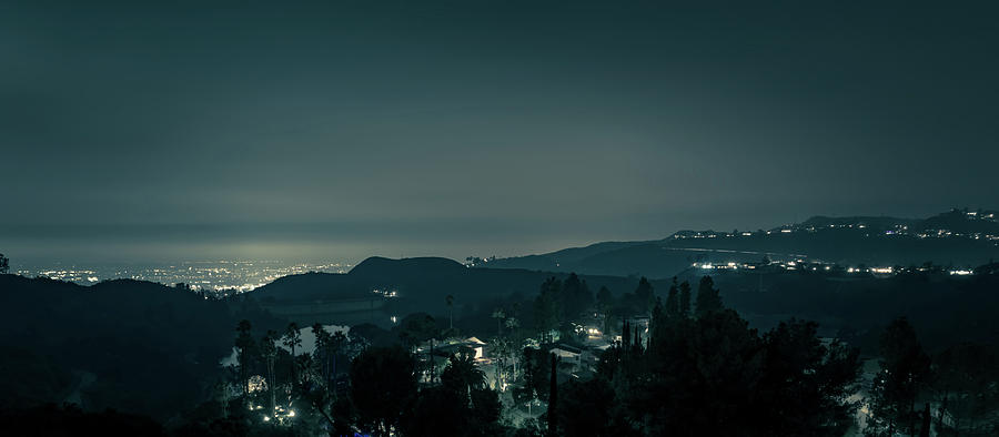 Hollywood Hills And Surrounding Landscape Near Los Angeles #3 Photograph by Alex Grichenko