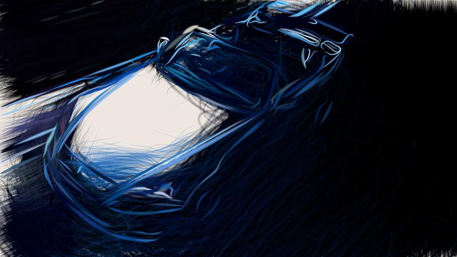 Honda S2000 Type S Draw #3 Digital Art by CarsToon Concept