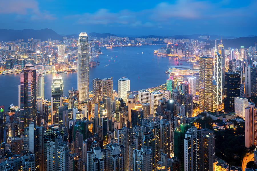 Hong Kong In Kowloon Area Skyline View #3 Photograph by Prasit Rodphan ...