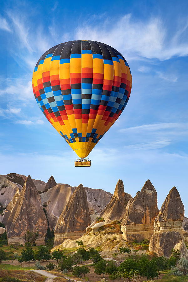 Hot Air Balloon, Goreme, Cappadocia Photograph by Jan Wlodarczyk - Fine ...