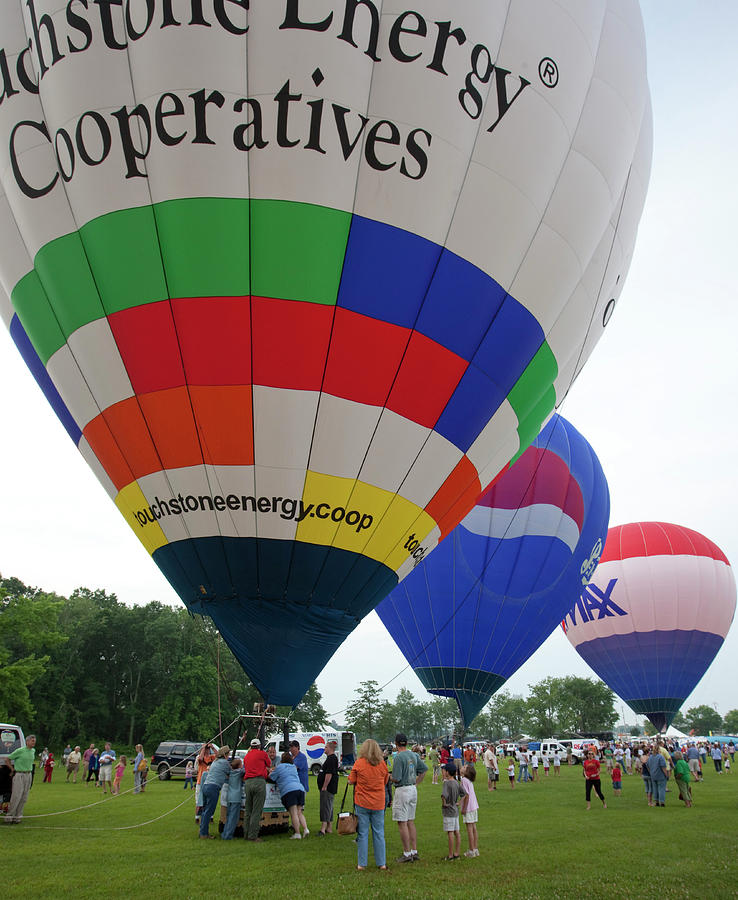 Hot Air Balloon Jubilee Festival, Decatur, Alabama Painting by Carol