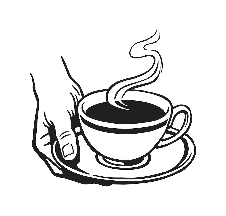 hot coffee drawing