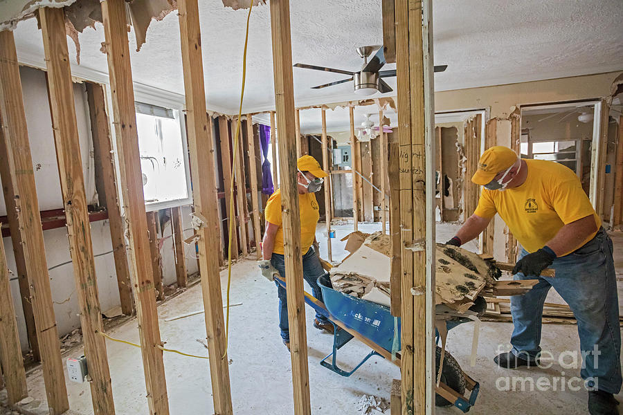 Hurricane Harvey Cleanup #3 Photograph by Jim West/science Photo Library