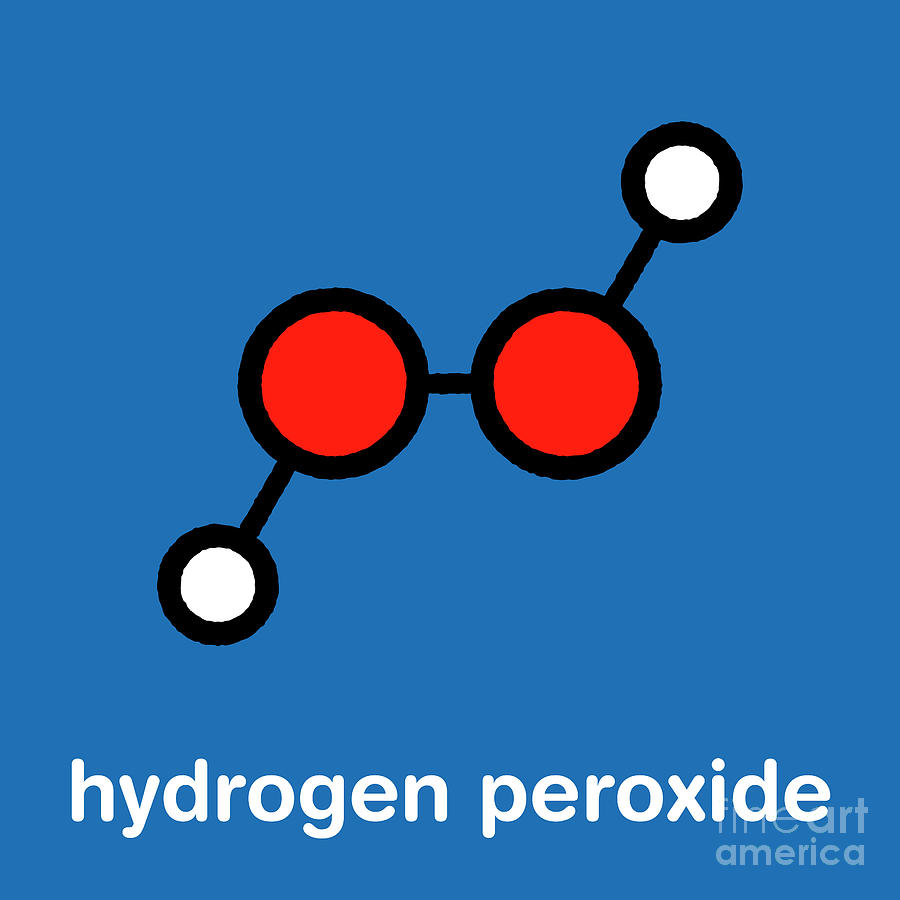 hydrogen peroxide molecule model