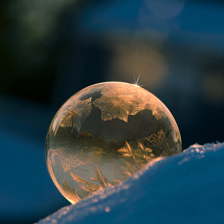 Ice Bubble Photograph by Ivy Deng - Pixels