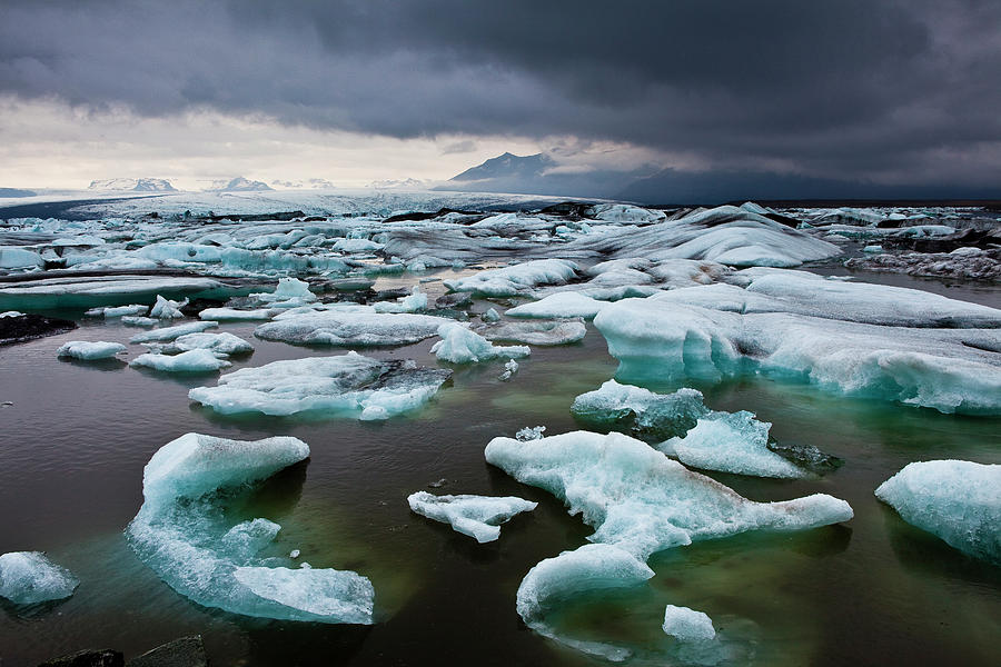 Icebergs Carved From Breidamerkurjokull #3 Photograph by Richard Ianson