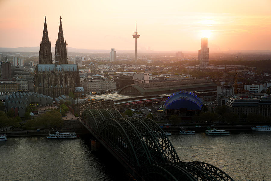 Architecture Photograph - Image Of Cologne With Cologne Cathedral #3 by Prasit Rodphan