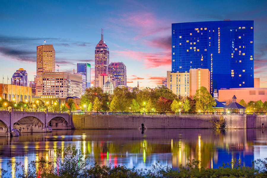 Indianapolis, Indiana, Usa Skyline #3 Photograph by Sean Pavone Indianapolis, Indiana, Usa Skyline #3 Photograph by Sean Pavone