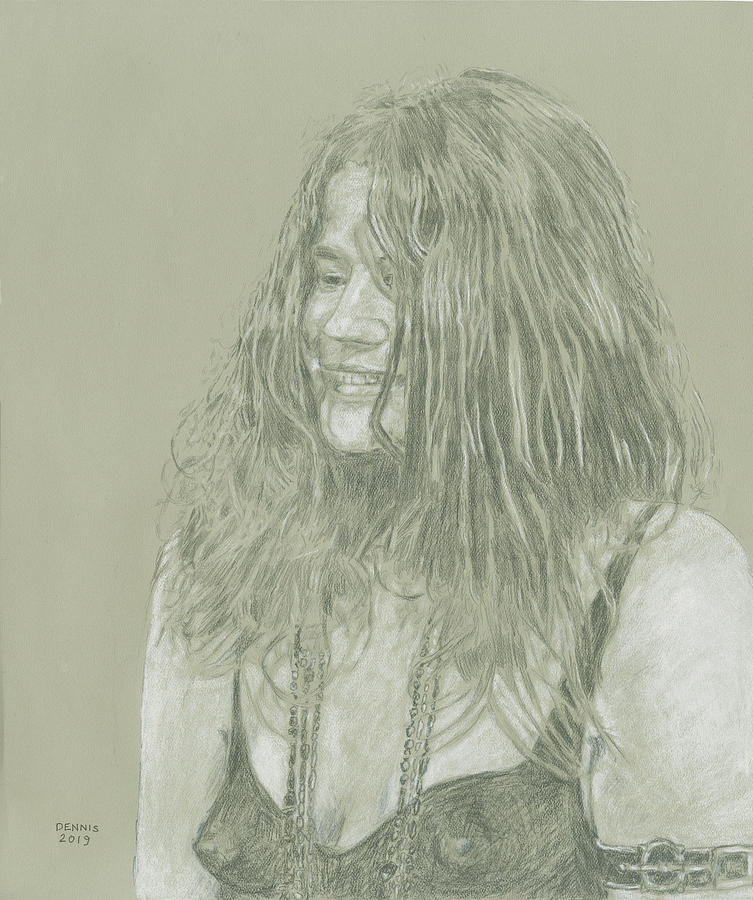 It is an image of Shocking Janis Joplin Drawing It's just a picture of Shocking Janis Joplin Drawing