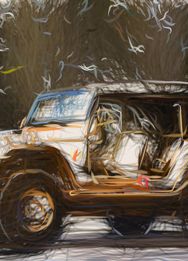 safari jeep drawing