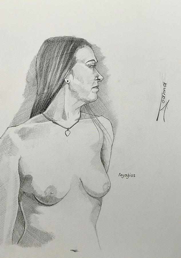 JoAnna. #3 Drawing by Ray Agius
