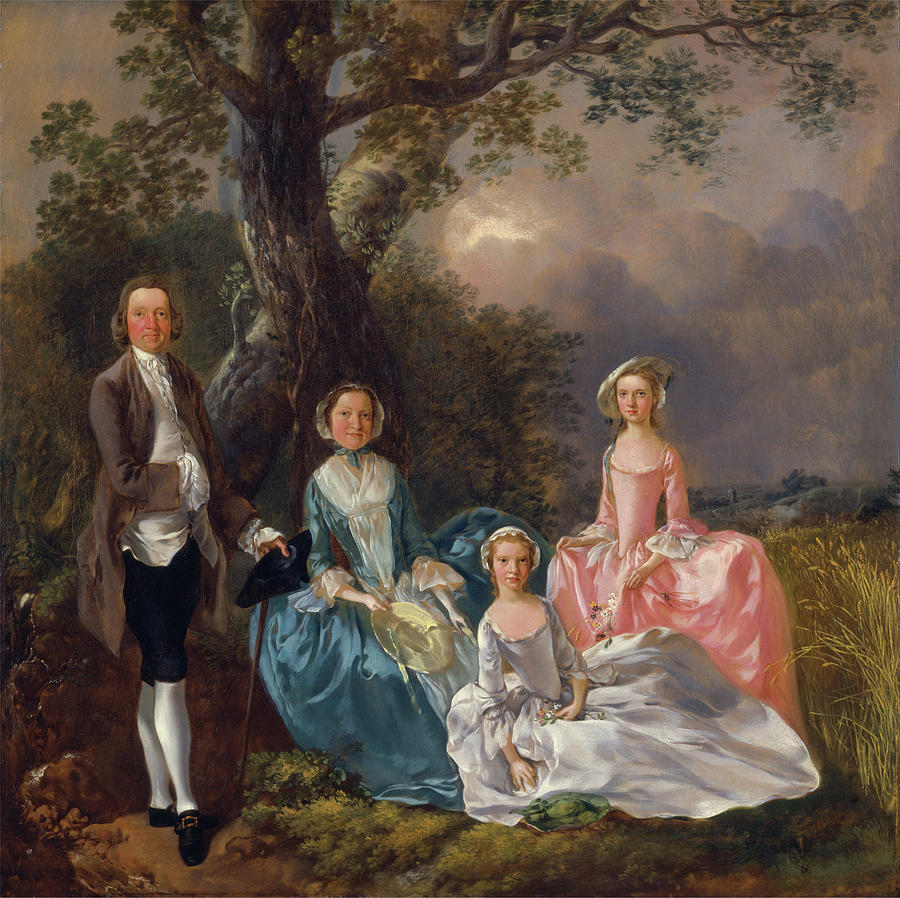 Thomas Gainsborough Painting - John and Ann Gravenor, with their daughters #3 by Thomas Gainsborough
