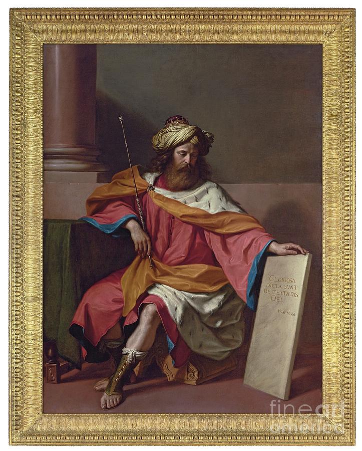 Arts Painting - King David by Guercino