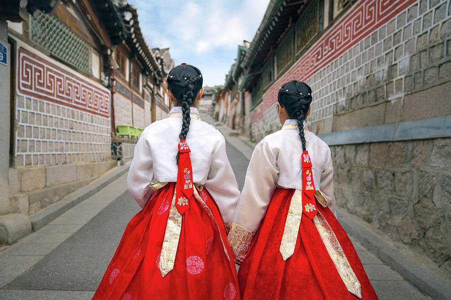 Korean lady in Hanbok Photograph by Anek Suwannaphoom | Fine Art America