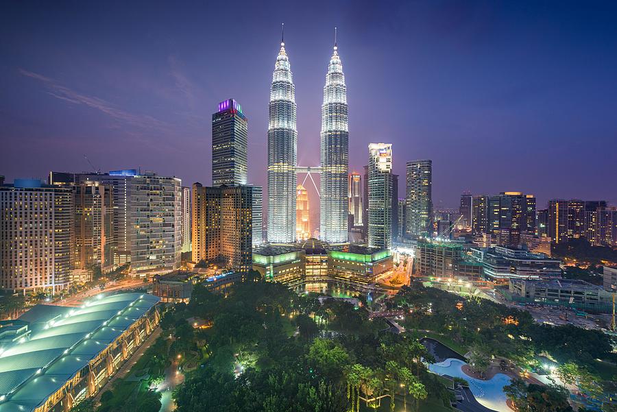 Kuala Lumpur, Malaysia Park And Skyline Photograph by Sean Pavone ...