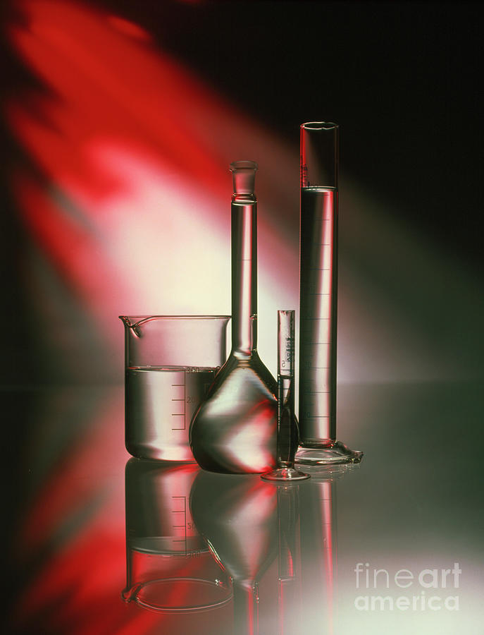 Laboratory Glassware #3 Photograph by John Mclean/science Photo Library