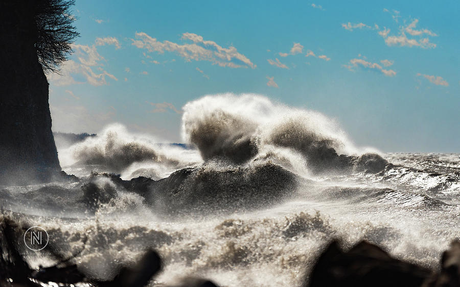 Lake Photograph - Lake Erie Waves by Dave Niedbala Lake Photograph - Lake Erie Waves by Dave Niedbala