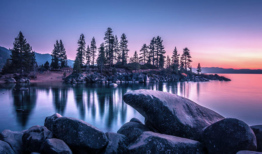 Lake Tahoe Sunset At Sand Harbor #3 Photograph by Alex Grichenko