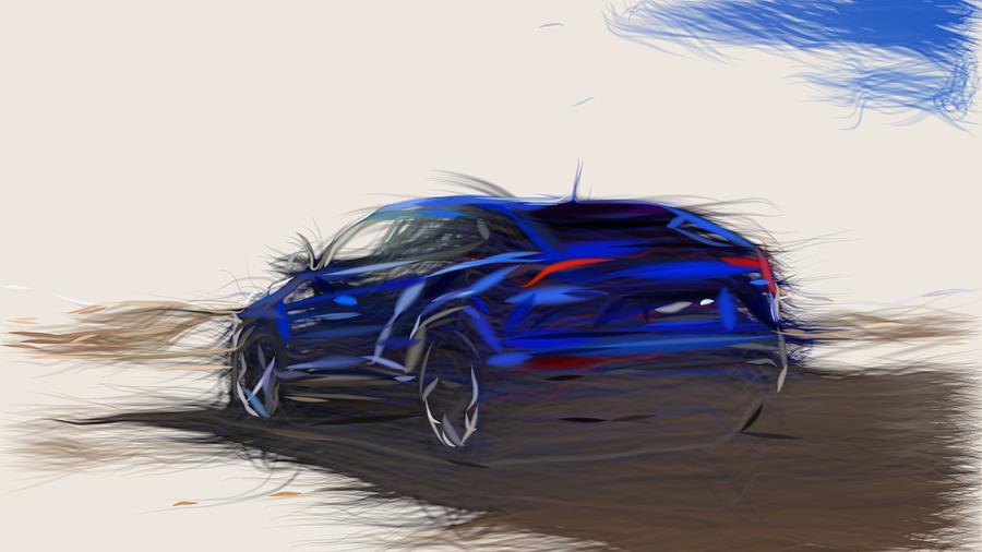 Lamborghini Urus Drawing #4 Digital Art by CarsToon Concept