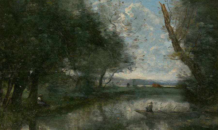 Landscape, from 1865-1870 Painting by Jean-Baptiste-Camille Corot