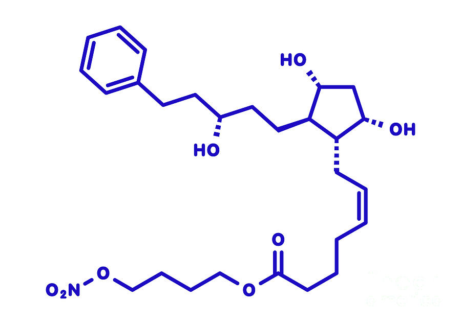 Latanoprostene Bunod Eye Drug Molecule #3 Photograph by Molekuul/science Photo Library