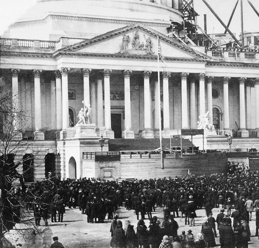 1861 Photograph - Lincoln Inauguration, 1861 #2 by Granger