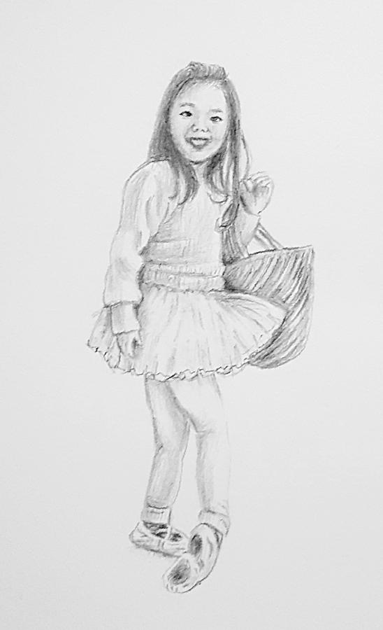 drawing of a little girl