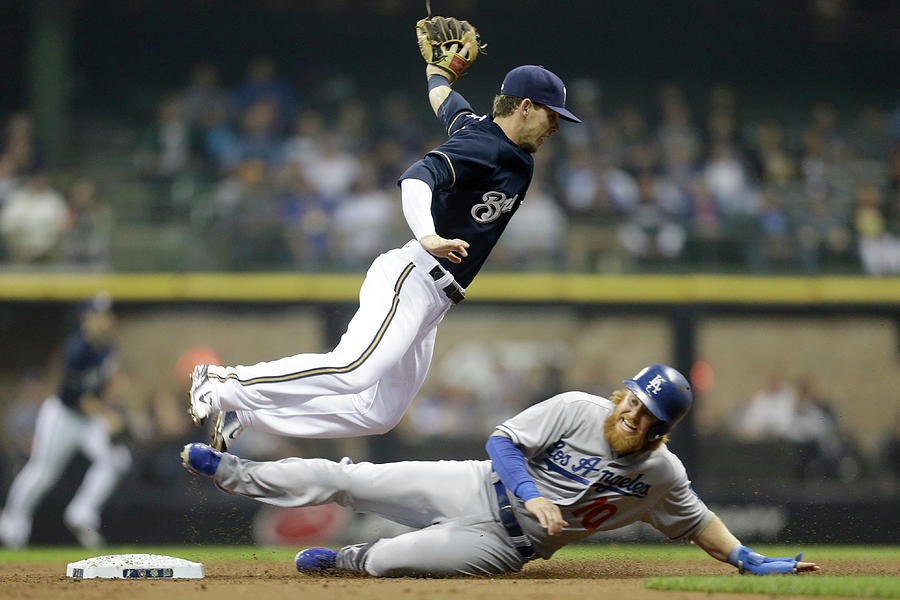 Los Angeles Dodgers V Milwaukee Brewers Photograph by Mike Mcginnis Los Angeles Dodgers V Milwaukee Brewers Photograph by Mike Mcginnis