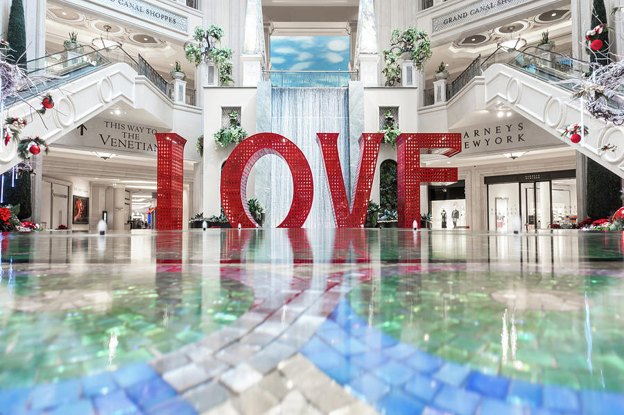 Love Sign Letters Installation In Las Vegass Nevada #3 Photograph by Alex Grichenko