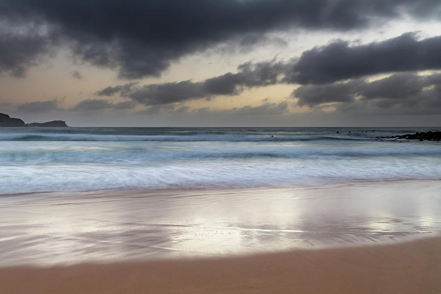 Low Clouds and Sunrise at the Seaside by Merrillie Redden Low Clouds and Sunrise at the Seaside by Merrillie Redden