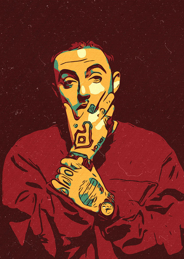 Mac Miller Artwork Painting by Taoteching Art