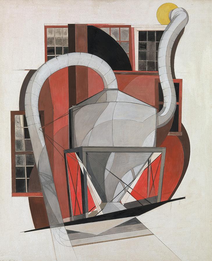 Charles Demuth Painting - Machinery by Charles Demuth