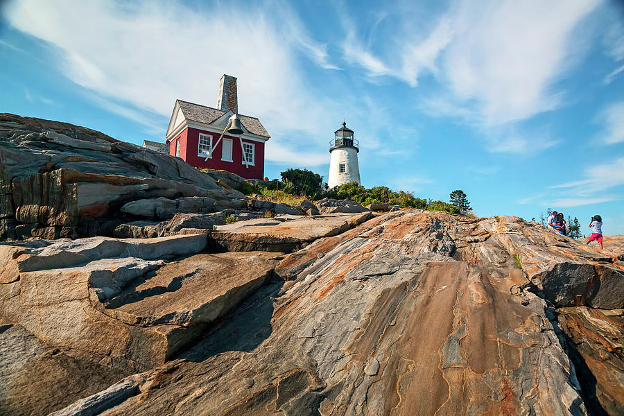 Maine, Bristol, Pemaquid Lighthouse #3 Digital Art by Andres Uribe