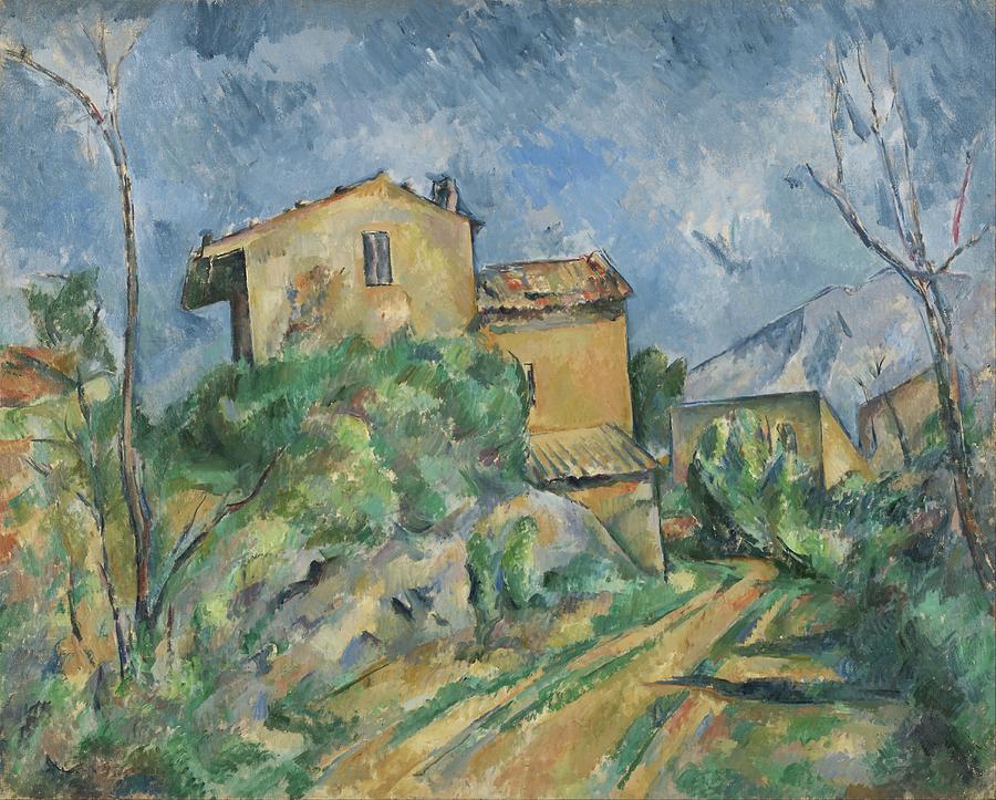 Paul Cezanne Painting - Maison Maria With A View Of Chateau Noir by Paul Cezanne