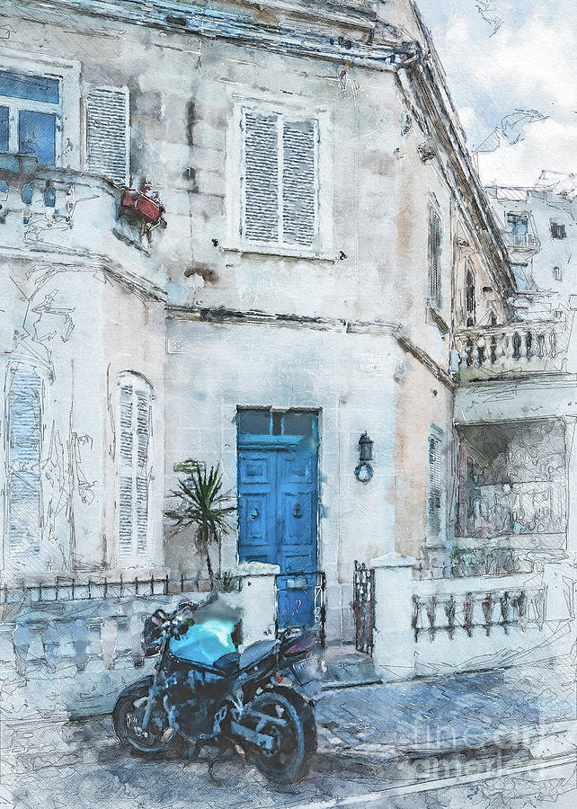 Malta St. Julians #3 Digital Art by Justyna Jaszke JBJart