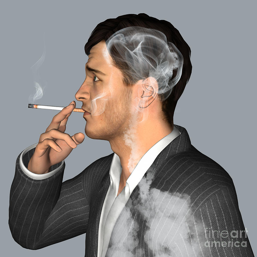Man Smoking Cigarettes #3 Photograph by Fernando Da Cunha/science Photo Library