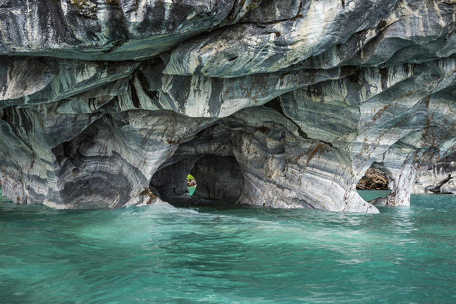 Nature Digital Art - Marble Caves, Puerto Tranquilo, Aysen Region, Chile, South America #3 by Manuel Sulzer