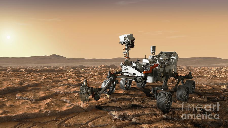 Mars 2020 Rover On Mars #3 Photograph by Nasa/jpl-caltech/science Photo Library