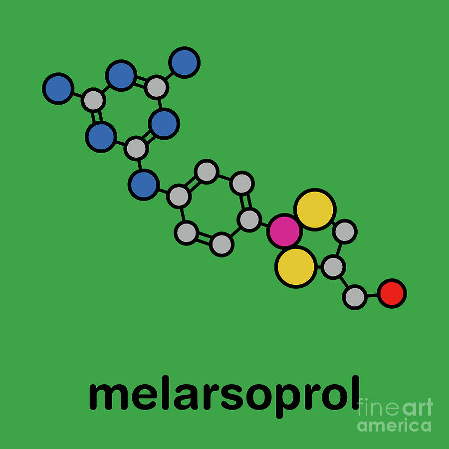 Ring Photograph - Melarsoprol Trypanosomiasis Drug Molecule #3 by Molekuul/science Photo Library
