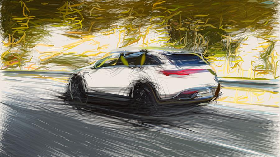 Mercedes Benz EQC Drawing #4 Digital Art by CarsToon Concept
